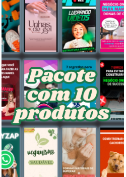 Pacote com 10 Produtos